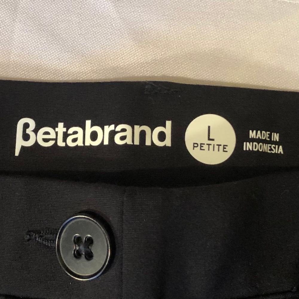 BETABRAND LARGE PETITE BLACK DRESS PANT YOGA PANT. NWT